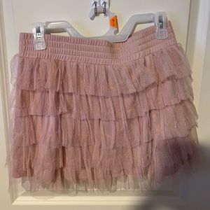 Beautiful blush ruffle skirt